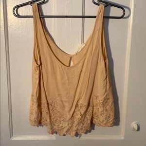 Élodie peach cropped tank